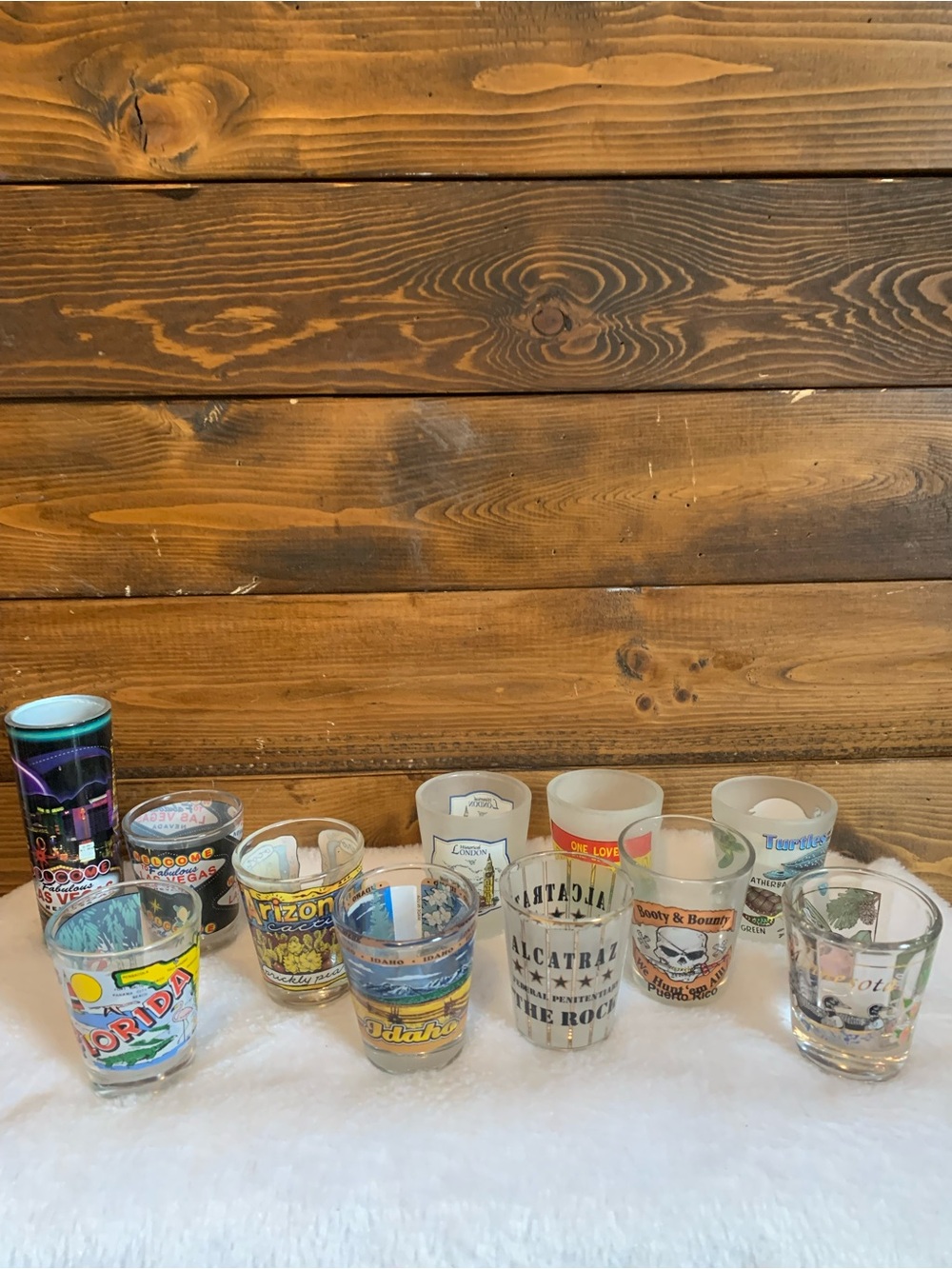 Assorted Souvenir Shot Glasses - Mixed Colors